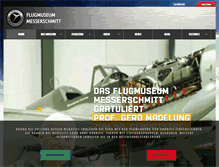 Tablet Screenshot of flugmuseum-messerschmitt.de